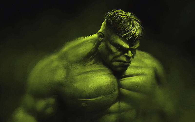Hulk, fog, superheroes, creative, artwork, Angry Hulk, monster, HD wallpaper