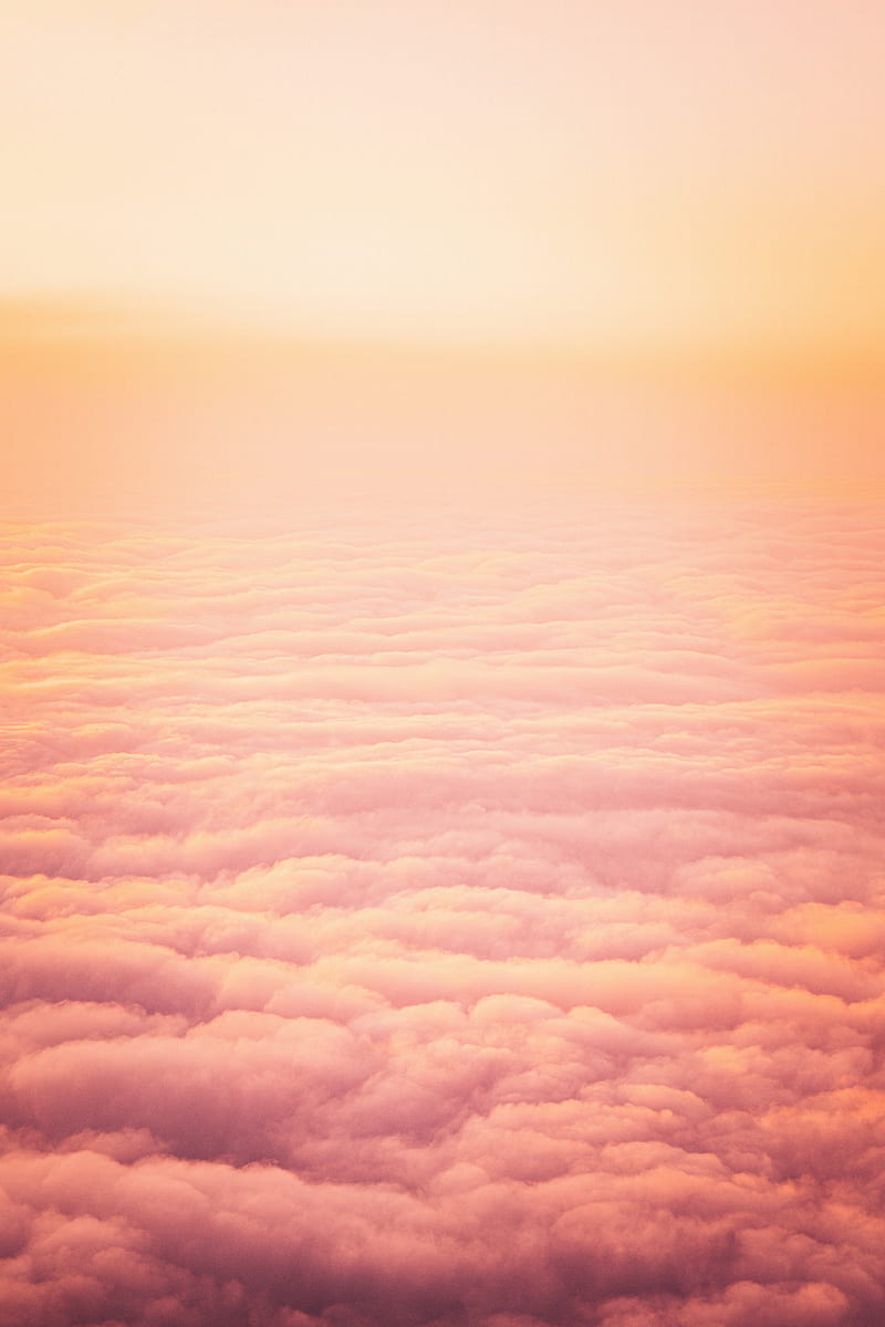 clouds, bonito, sky, sunset, pink, HD phone wallpaper