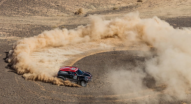 2017 MINI Countryman John Cooper Works Rally - In a Desert - Top , car, HD wallpaper