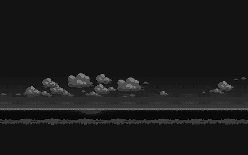 8-bit game design, clouds, Others, HD wallpaper