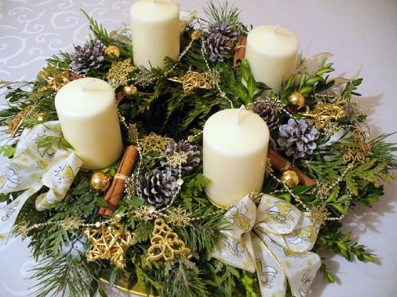 Advent wreath, Christmas, advent, still life, wreath, abstract, HD wallpaper