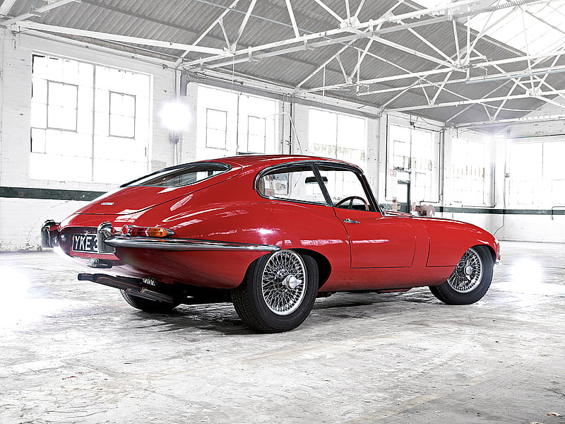 1961 Jaguar E-Type, Coupe, Inline 6, car, HD wallpaper