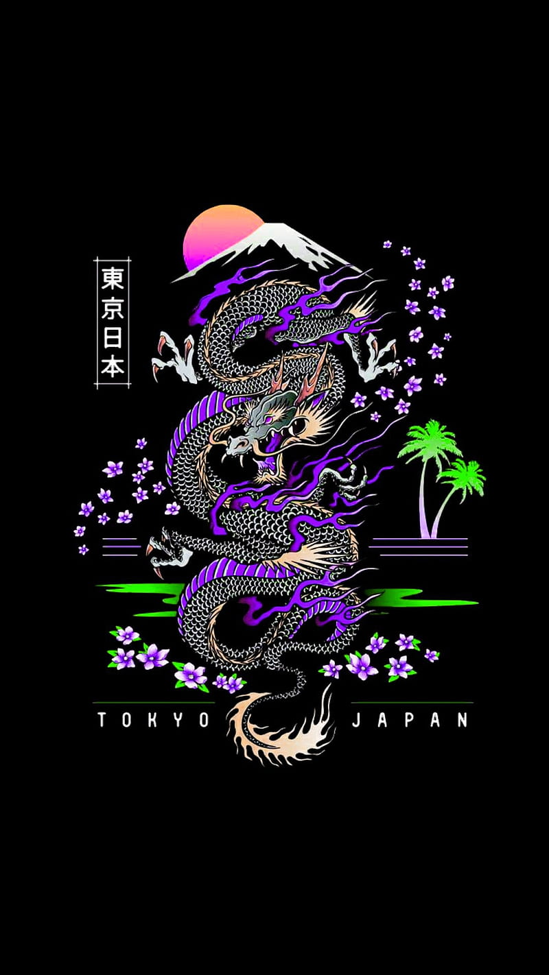 Aesthetic japanese dragon HD wallpapers  Pxfuel