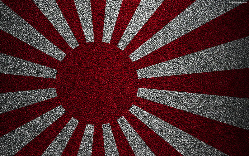Rising Sun Flag of Japan leather texture, flag of Japan, Imperial Japanese Flag, japanese flags, japan, HD wallpaper