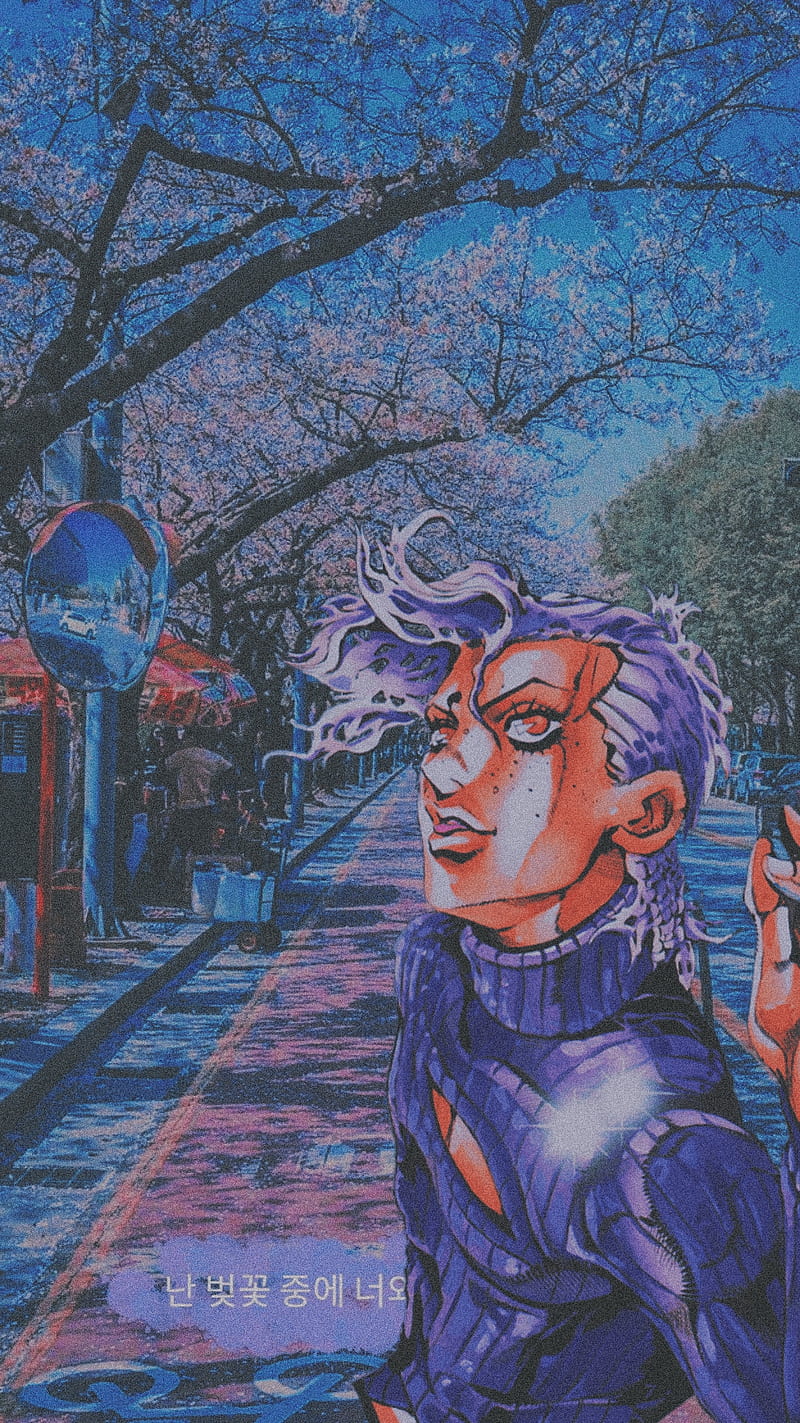 Doppio, aesthetic, anime, golden, jojo, jojos, wind, HD phone wallpaper