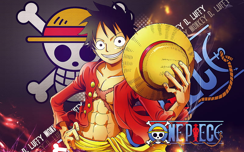 Monkey D. Luffy and Background, Luffy Portrait, HD wallpaper