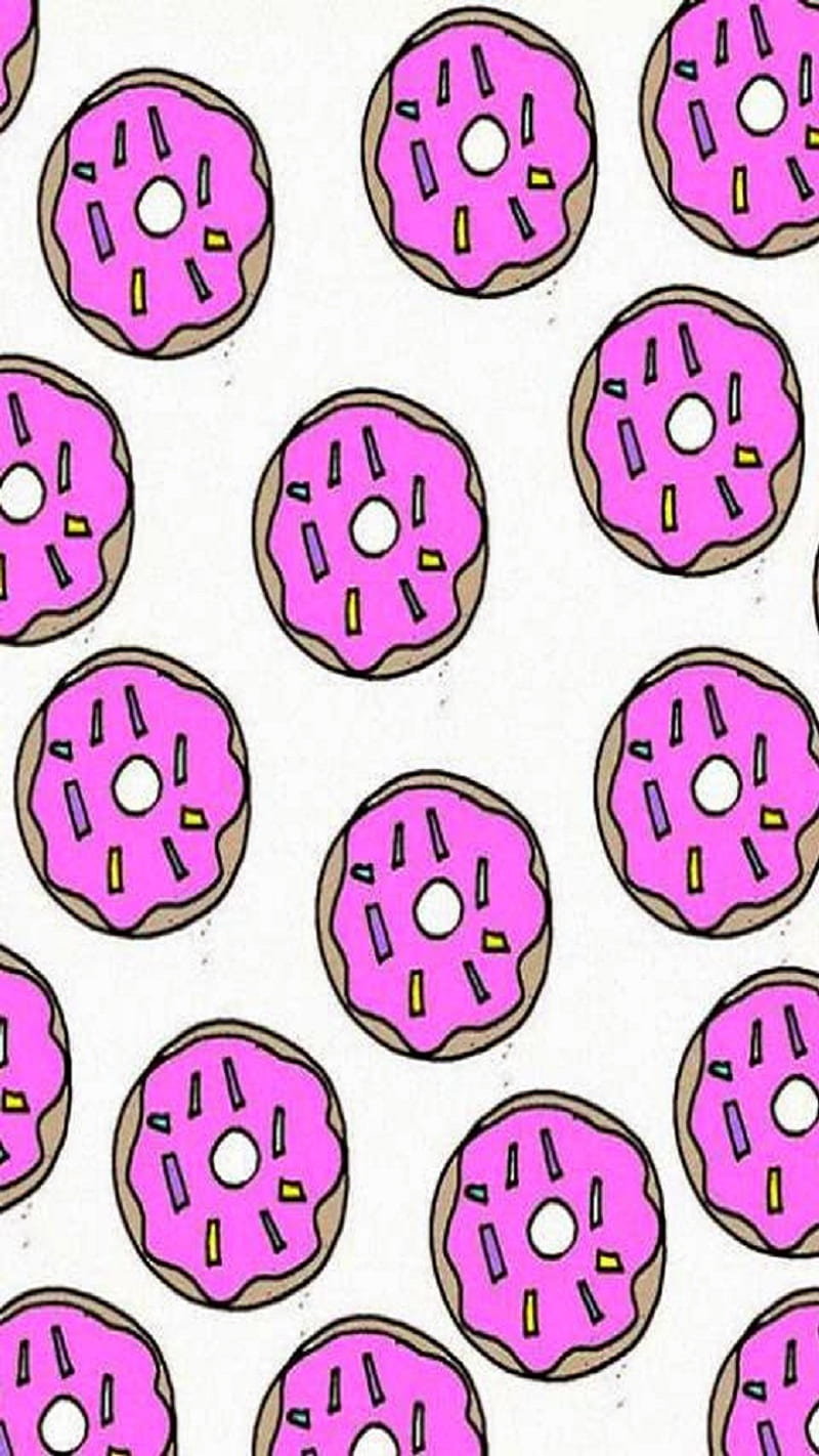 Donitas, comida, donas, donuts, pink, HD phone wallpaper