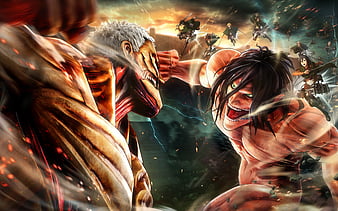 Attack On Titan 2 battle, 2018 games, Shingeki no Kyojin 2, HD wallpaper