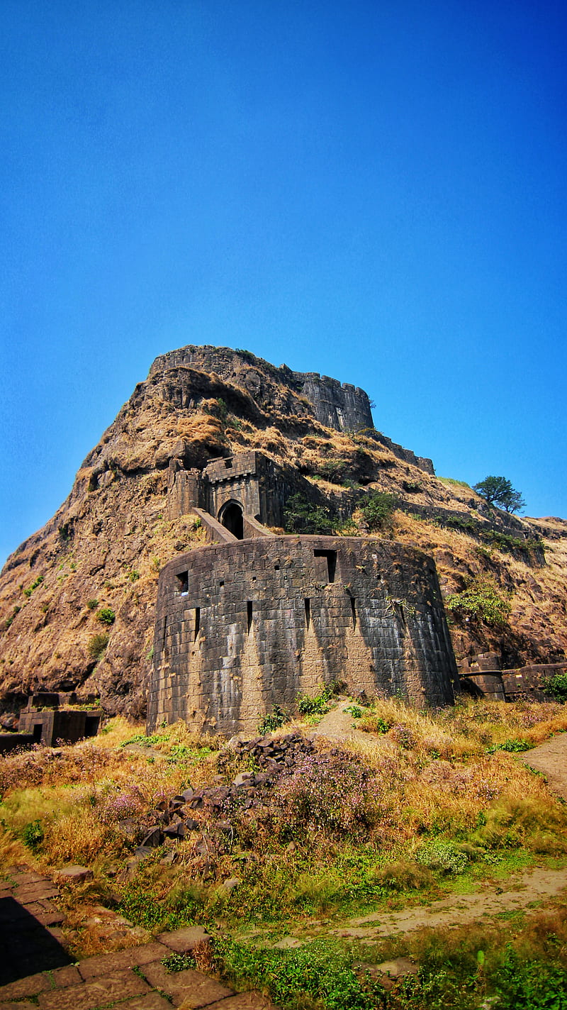 Lohagad, architecture, fort, grenary, mountain, nature, sanskrutsayamgraphy, scenic, treks, HD phone wallpaper
