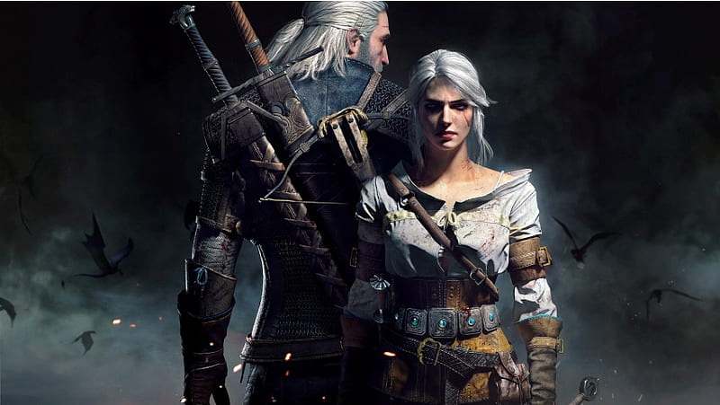 The Witcher 3 Geralt And Ciri, HD wallpaper