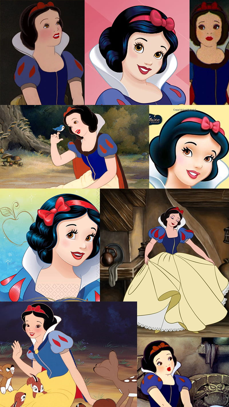 Snow White, princessa, animacion, nieve, princess, cute, adorable, animation, blanca, HD phone wallpaper