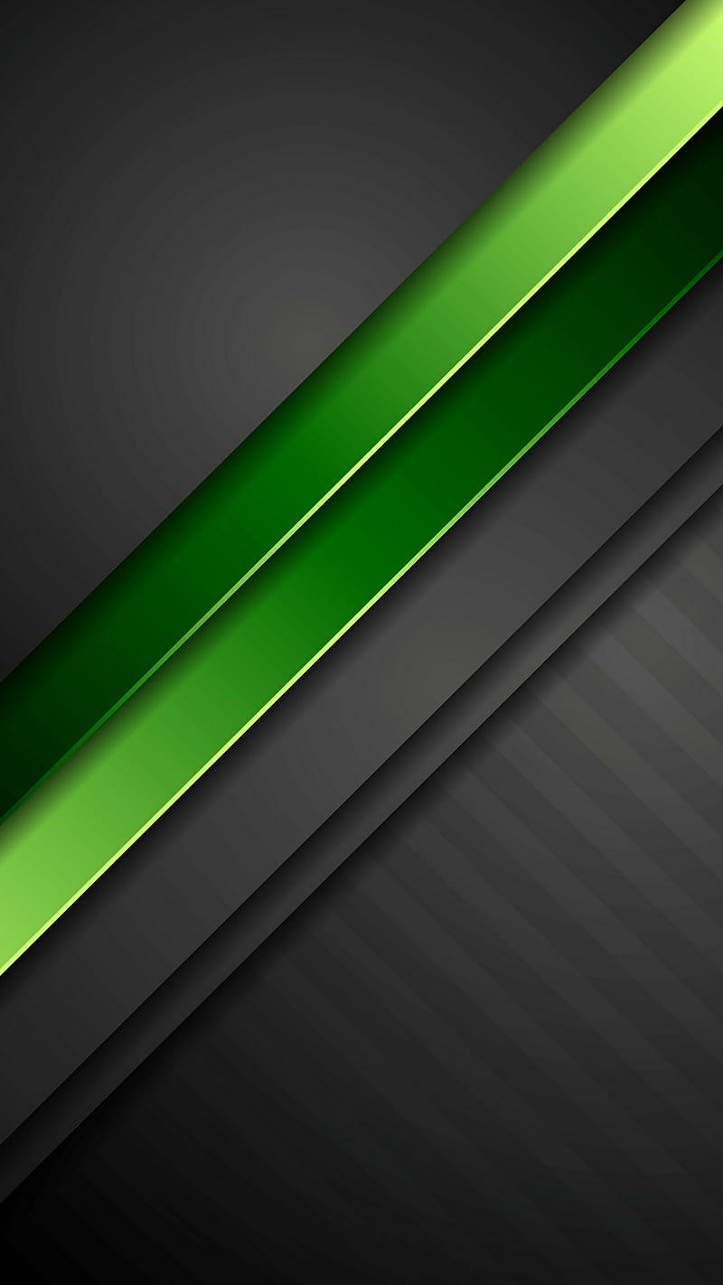 Layers android, background, black, green, material, HD phone wallpaper