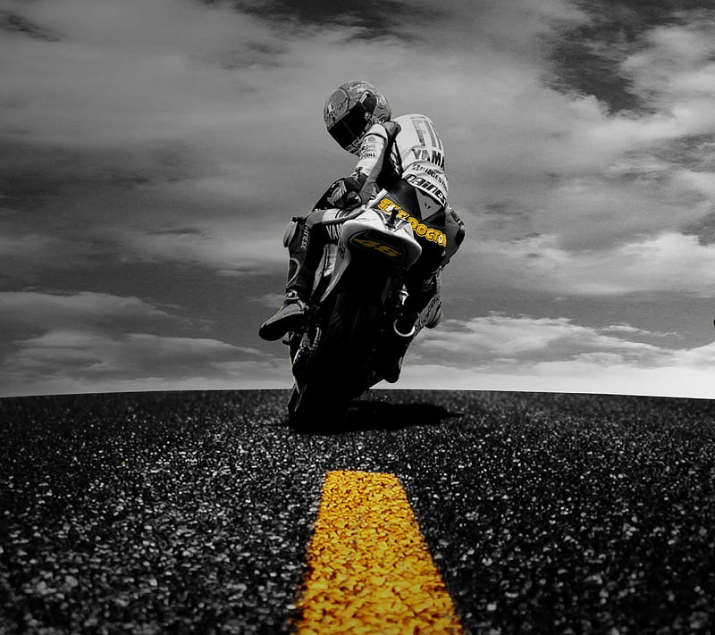 Valentino Rossi, awesome, bike, cool, motor, rossi, sport, stunt, valentino, HD wallpaper