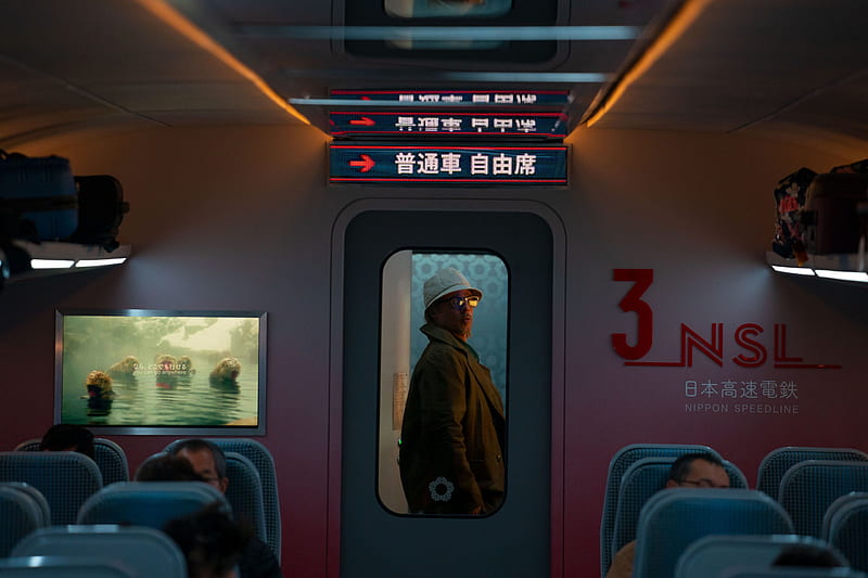 Movie, Bullet Train, Brad Pitt, HD wallpaper