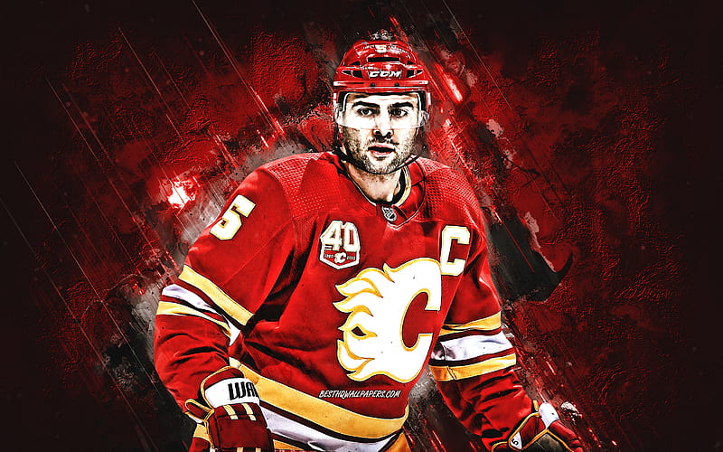 Mark Giordano 2021-22 O-Pee-Chee Neon Green Border 01/50 #381 Calgary Flames