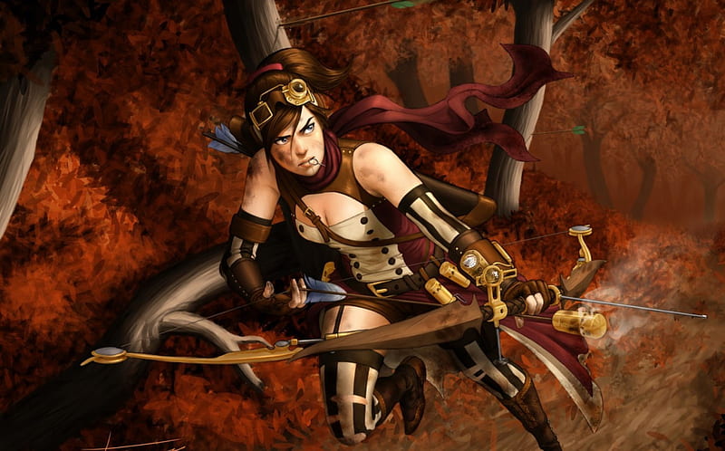 Archer Autumn Fantasy Girl Fighter Game Woman Arrow Hd Wallpaper Peakpx 