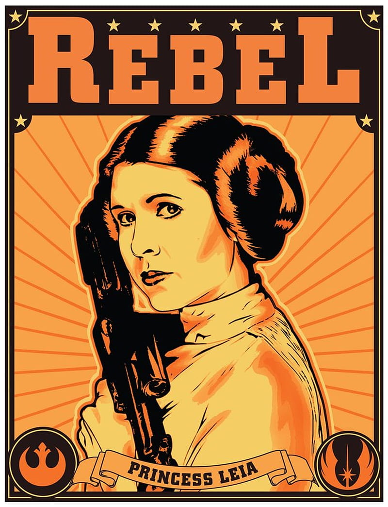 Princess Leia, rebel, star wars, HD phone wallpaper