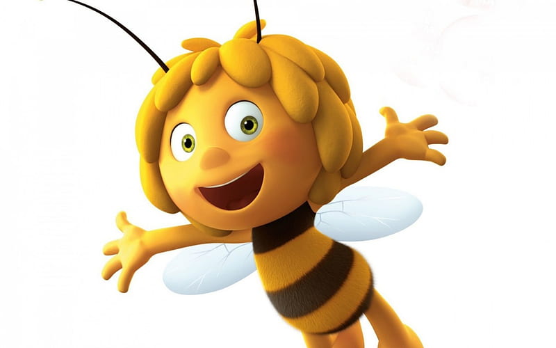 Maya the Bee Movie (2014), wings, movie, yellow, fantasy, 3D, girl, Maya  the Bee, HD wallpaper | Peakpx