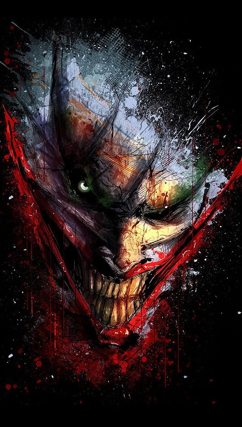 Joker, bad, batman, smile, HD phone wallpaper