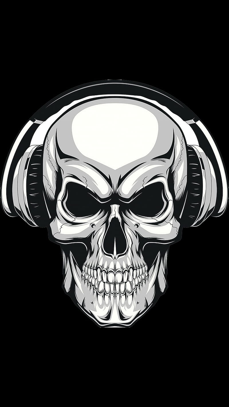 DjSkull, amoled, black, dj, samsung, skeleton, skull, super amoled, tattoo, white, HD phone wallpaper