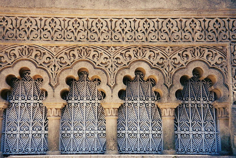 Rabat arches., desenho, bricks, brown, arch, HD wallpaper