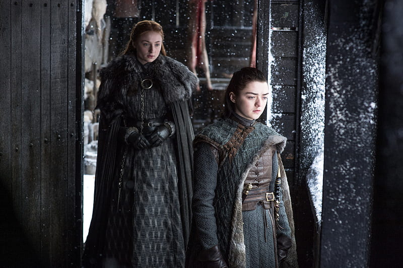 Sansa And Arya Stark Game Of Thrones Season 7, sansa-stark, arya-stark, game-of-thrones-season-7, game-of-thrones, tv-shows, HD wallpaper