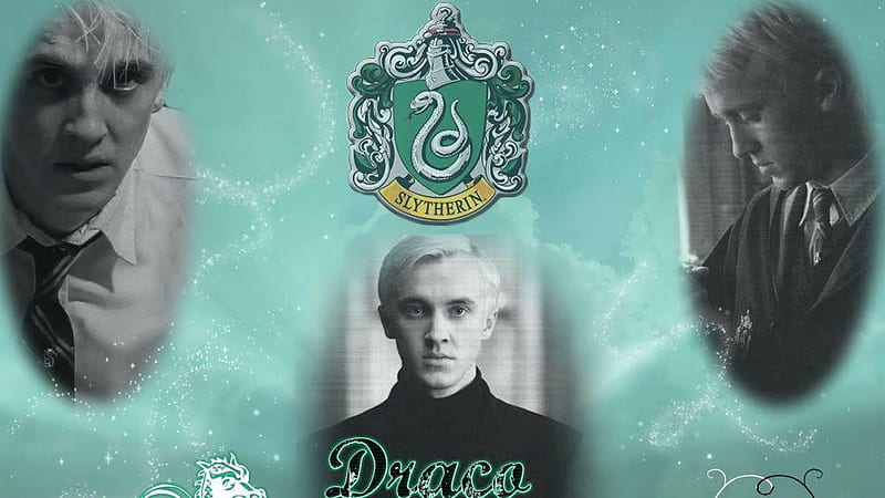 Draco Malfoy With Slytherin Logo Draco Malfoy, HD wallpaper