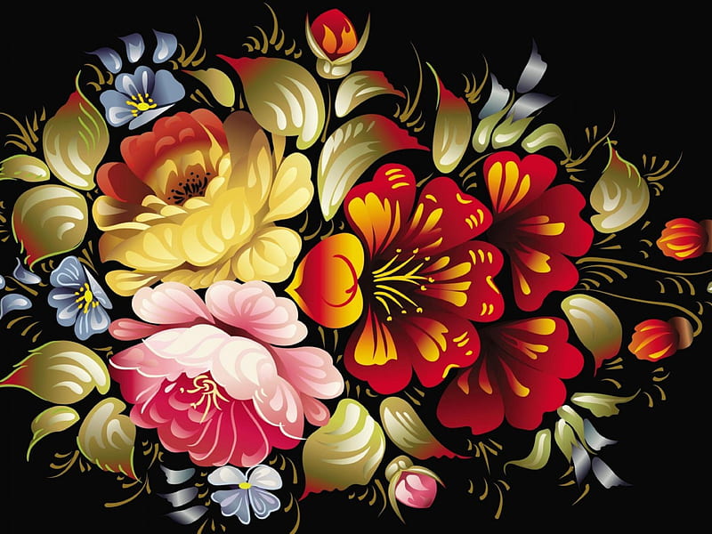Flores Dibujo Color Png Transparent Png  Transparent Png Image  PNGitem