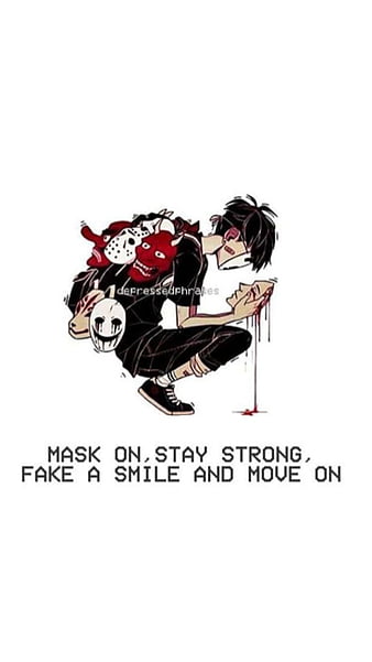 fake smile cartoon