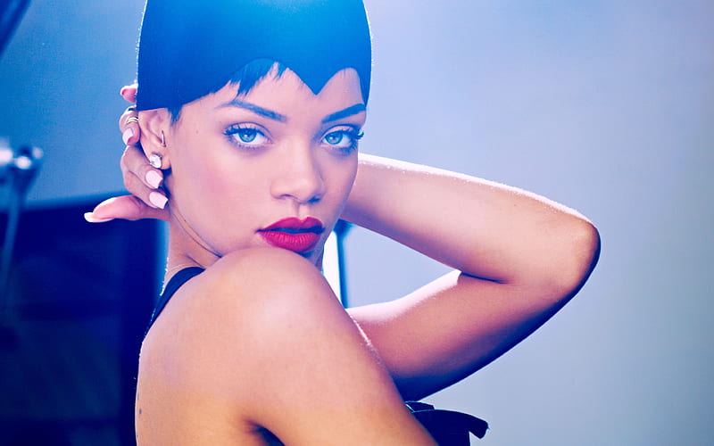 Rihanna american singer, Elle UK, hoot, superstars, beauty, Hollywood, Robyn Rihanna Fenty, HD wallpaper