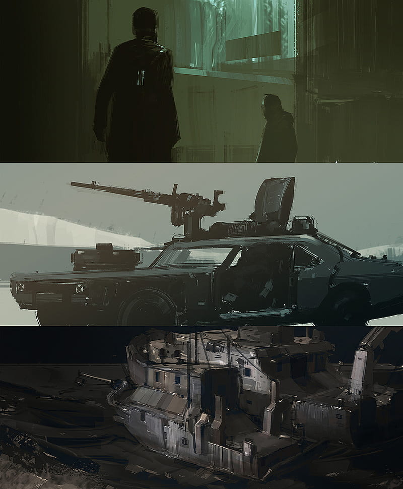artwork, military, digital, machine gun, collage, HD phone wallpaper