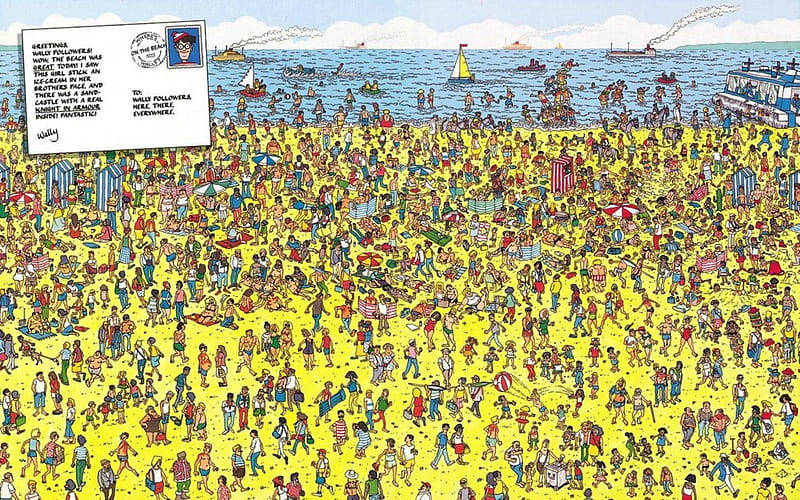 Where's Waldo, waldo, wheres, book, game, fun, old, where, is, interesting, HD wallpaper