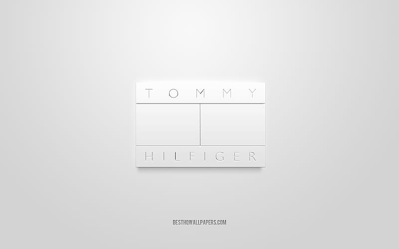 Tommy Hilfiger logo, white background, Tommy Hilfiger 3d logo, 3d art, Tommy  Hilfiger, HD wallpaper