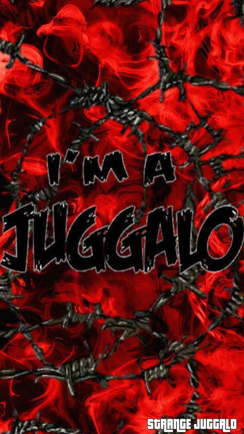 Im a Juggalo, barbed wire, black, music, red, strange, wire, HD phone wallpaper