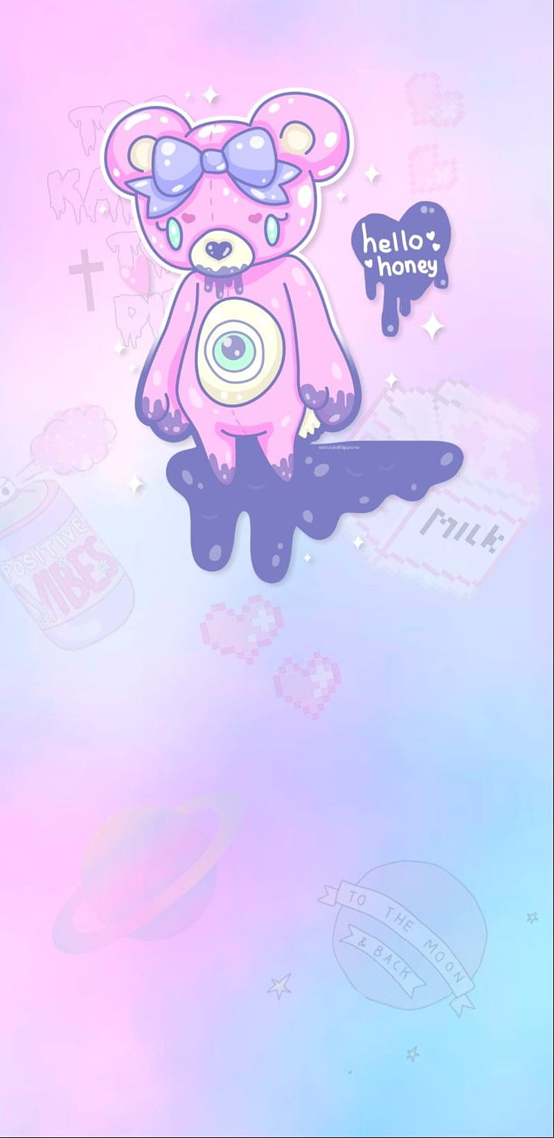 Kawaii Pastel . Kawaii , Goth , Pink easter, Cute Pink and Blue Kawaii, HD phone wallpaper