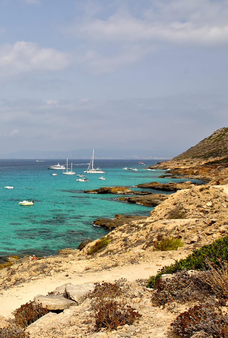 Mallorca, blue, sea, HD phone wallpaper
