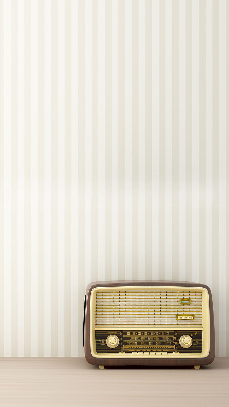 Retro Radio, Kiss, Retro, beige, brown, knobs, light, radio, stripes,  transistor, HD phone wallpaper | Peakpx