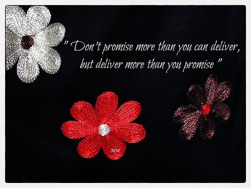 Promises, Deliver, life, sayings, words, Flowers, Nature, HD wallpaper
