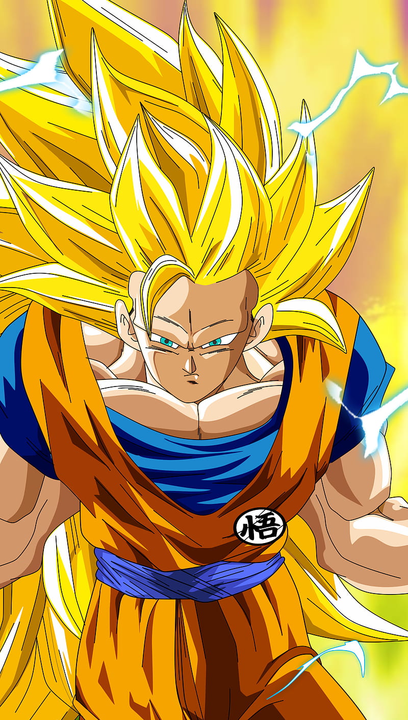 Goku super saiyan 3, dbz, goku, saiyan, super, HD phone wallpaper