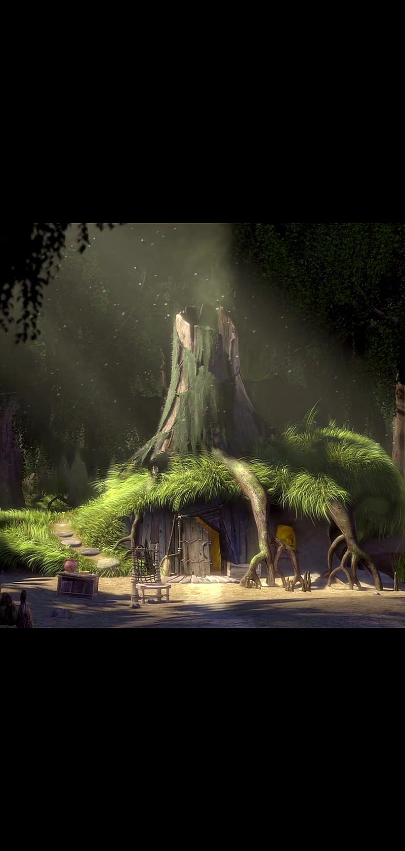 Shrek Swamp House, dreamworks, house, shrek, swamp, HD phone wallpaper