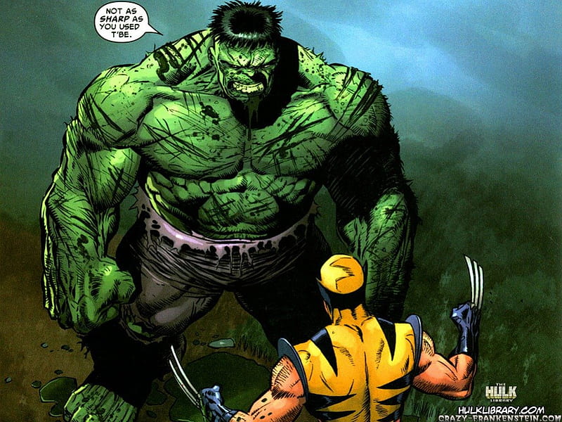 Hulk Mocks Wolverine, the incredible hulk, animated hulk, wolverine, the  hulk, HD wallpaper | Peakpx