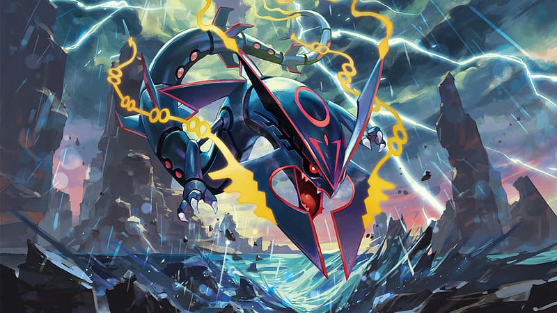Pokémon, Video Game, Mega Rayquaza (Pokémon), Pokémon: Omega Ruby And Alpha Sapphire, HD wallpaper