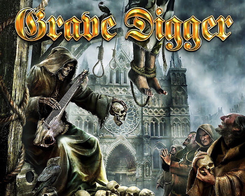 Grave Digger - Ballads of a Hangman, metal, digger, logo, ballad, band, heavy, hangman, grave, HD wallpaper