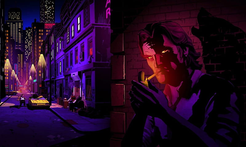 'The wolf among us'....., eerie, mysterious, spooky, dark, HD wallpaper