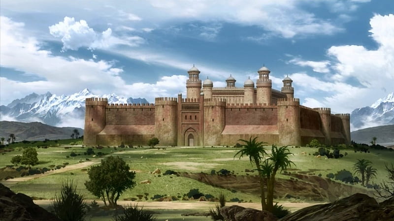 Anime Castle, Scenery, Castle, Anime, Nature, HD wallpaper Anime Castle, Scenery, Castle, Anime, Nature, HD wallpaper