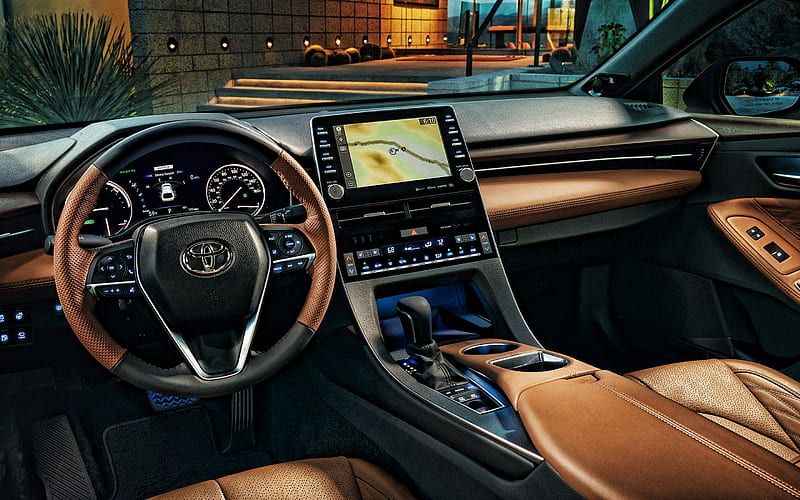 2020, Toyota Avalon, interior, inside view, front panel, new Avalon, japanese cars, Avalon 2020 interior, Toyota, HD wallpaper