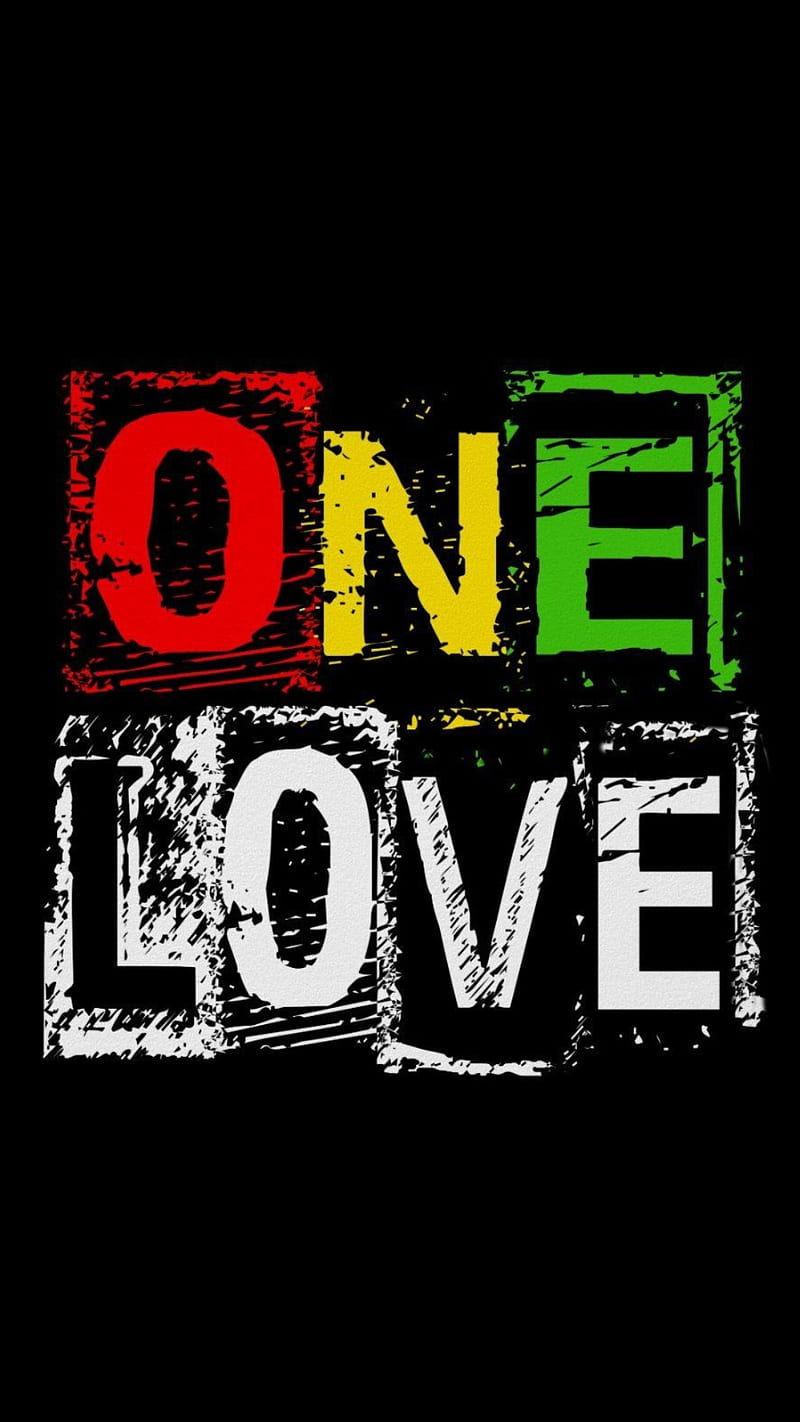 One Love, quote, rasta, reggae, saying, HD phone wallpaper | Peakpx