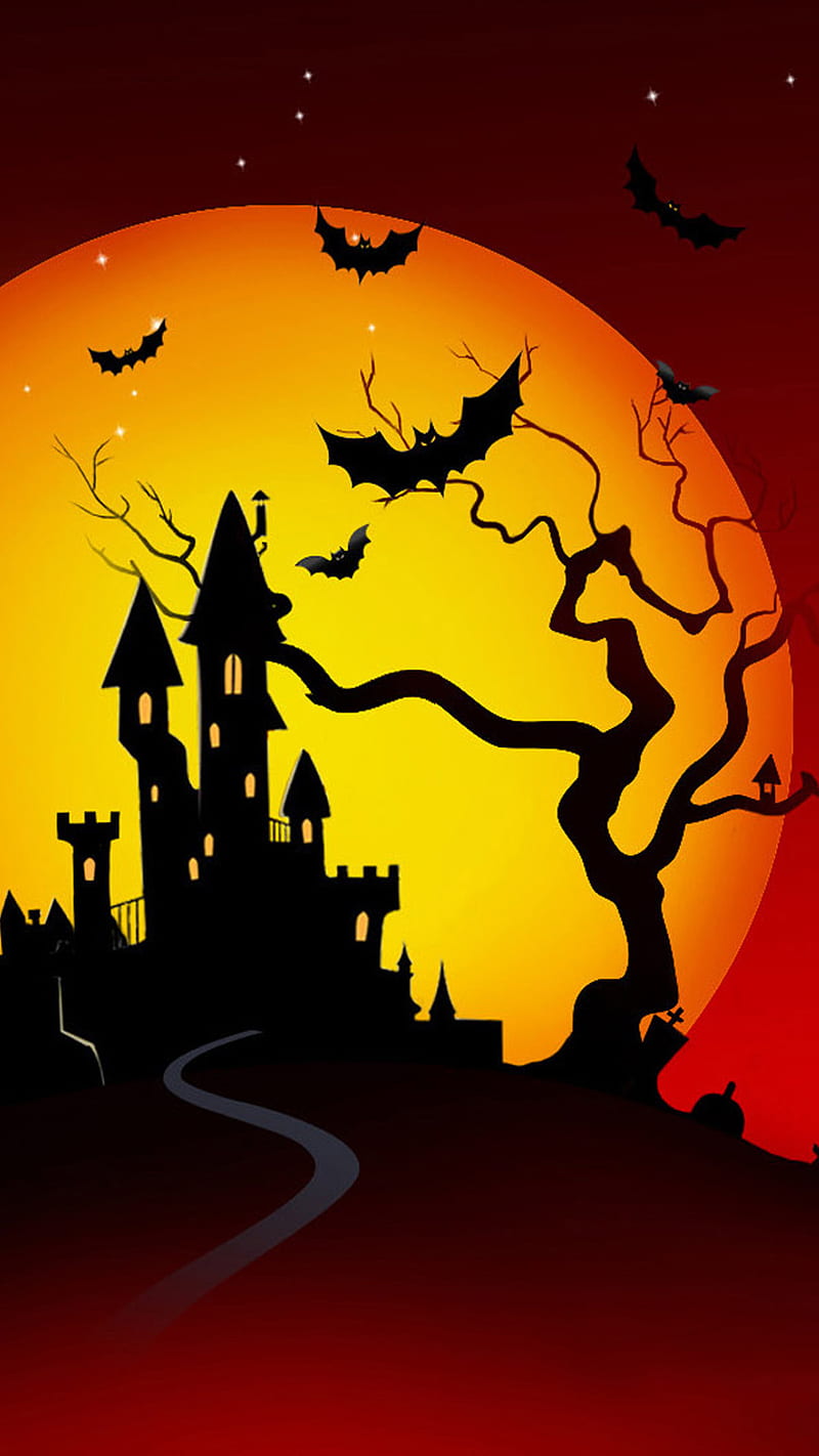 Halloween , halloween, halloween , dark, bats, HD phone wallpaper