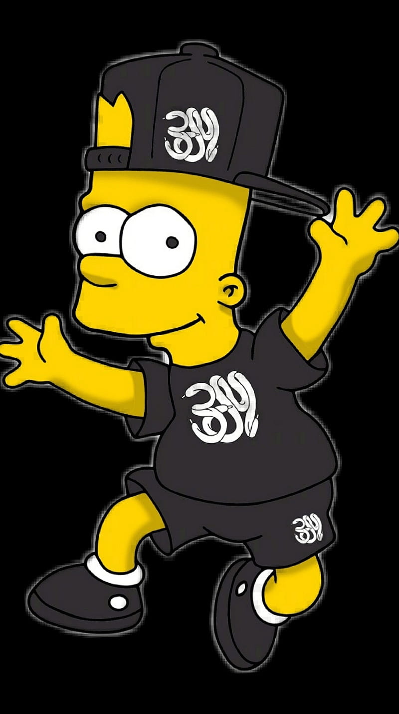 Bart simpson, negro, gucci, serpiente, Fondo de pantalla de teléfono HD |  Peakpx