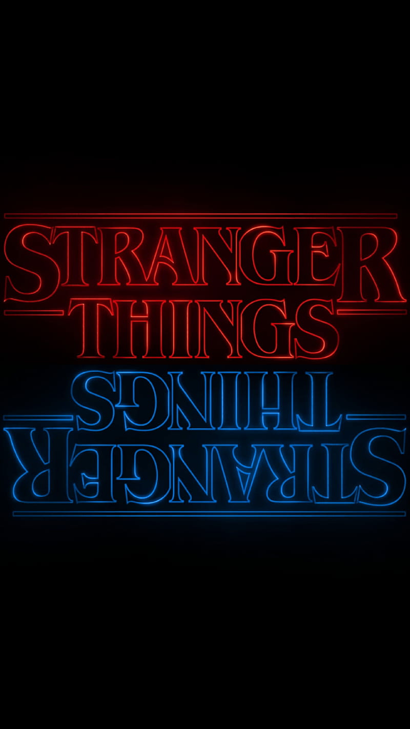 Stranger Things , 1980s, logo, netflix, show, tv, upside down, HD phone wallpaper